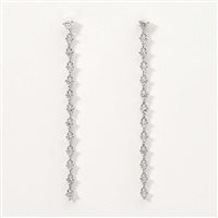 Orecchini Mabina Donna LONG NIGHT in Argento Zircone 563518 - 563518